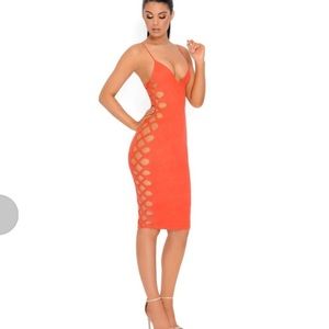 New with tags orange suede oh Polly dress